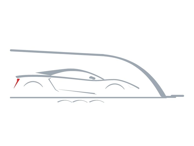 geschlossener Koenigsegg Transport mit Luxuswagen Transport