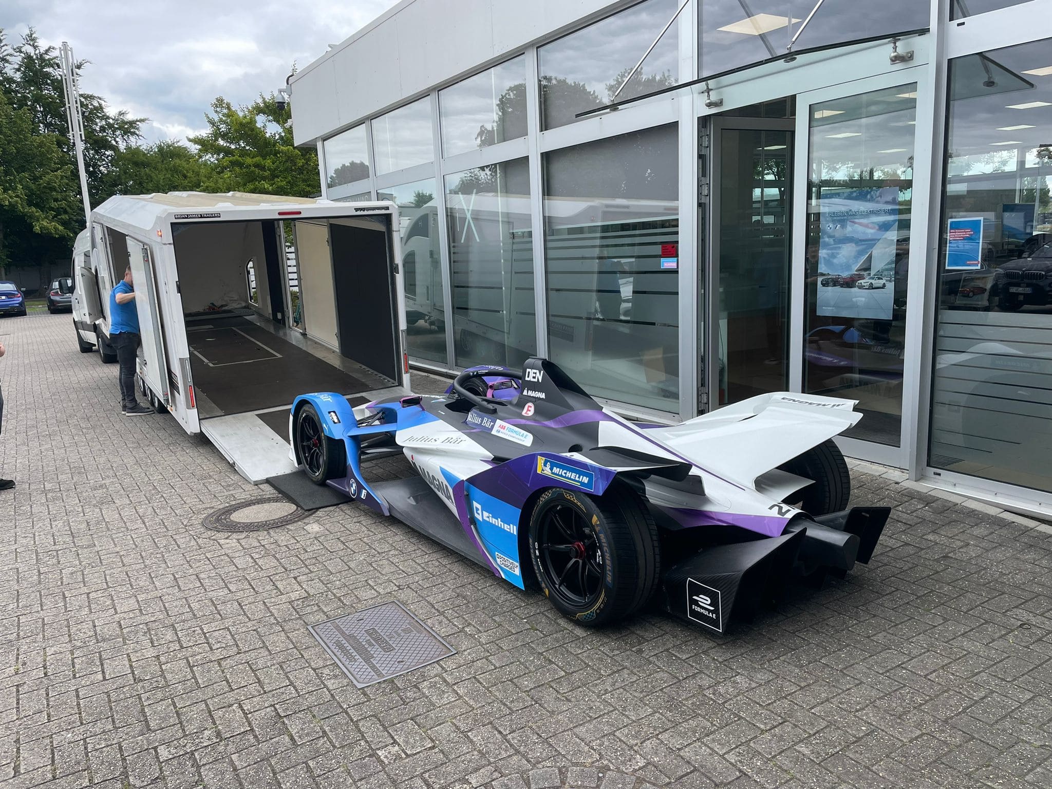 Formula E Racecar Transportation enclosed Trailer